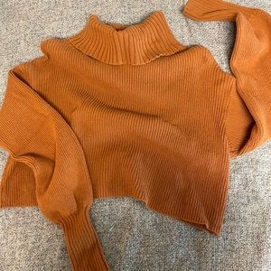 Wild Fable cropped sweater with cowl neck